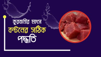 কুরবানীর গোস্ত ভাগের নিয়ম ও পদ্ধতি - কোরবানির মাংস বন্টন হাদিস