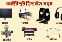 আউটপুট ডিভাইস কাকে বলে কত প্রকার ও কি কি (What is Output Device in Bengali)