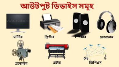 আউটপুট ডিভাইস কাকে বলে কত প্রকার ও কি কি (What is Output Device in Bengali)